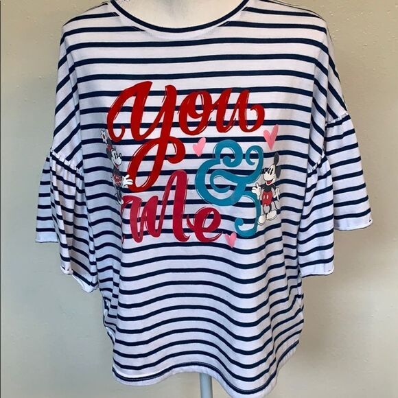 DISNEY PARKS | Mickey & Minnie shirt - Picture 1 of 7